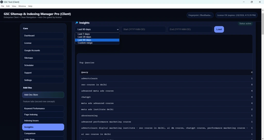 Keyword Insights and Trend Analysis