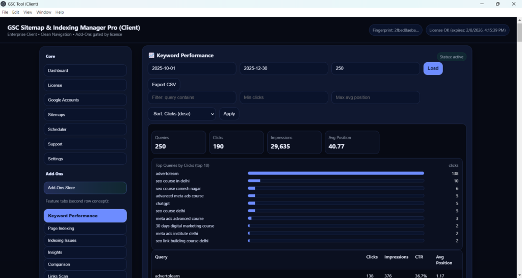 google search console keyword ranking - 1