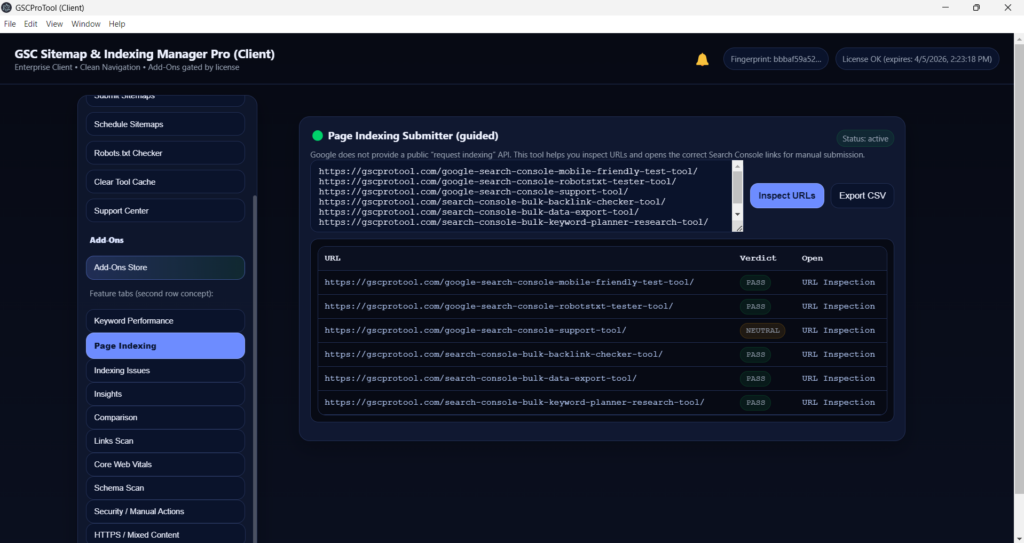 google request indexing tool-google console index